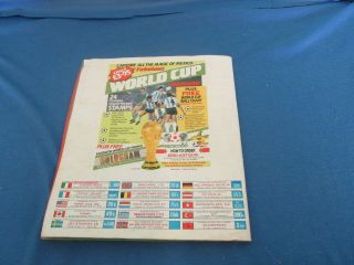 Vintage Classic Panini Mexico 86 Football Sticker Album Incomplete 9 Missing 8