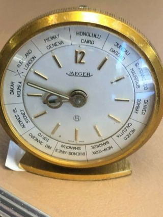 Vintage Swiss Made,  Jaeger World Time Alarm Clock