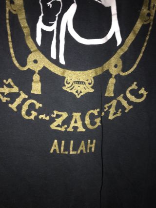 Vtg Zig Zag Wu Tang Rap Tee 90s L Shirt Rap Hip Hop Allah Limited Edition 4