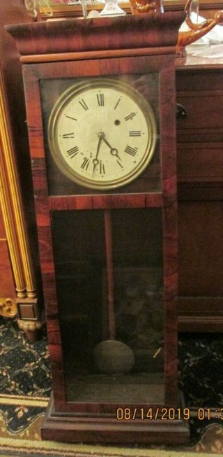 Rare Antique Seth Thomas Wall Clock Estate Find