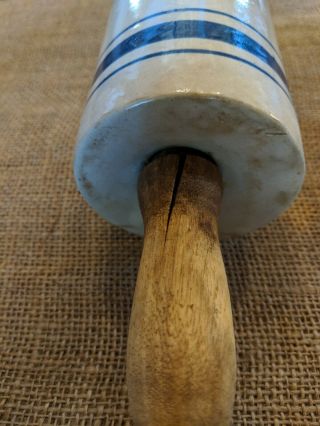 VINTAGE REDWING Petty Brothers Merchantile.  Ceramic rolling pin Hico TX 4