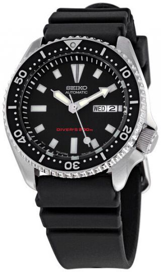Seiko Diver Skx173 Wrist Watch Skx007 200m 7s26 Rare Automatic Rubber 22mm