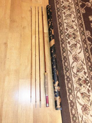 Vintage South Bend Bamboo Fly Rod 346 8 1/2’ G Or HCH VGC 2