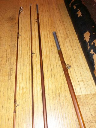 Vintage South Bend Bamboo Fly Rod 346 8 1/2’ G Or HCH VGC 3