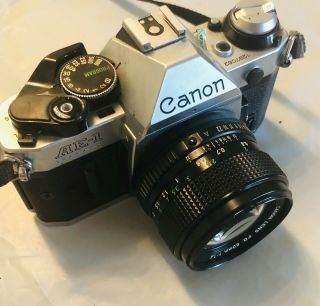 CANON AE - 1 Program 35mm Film Vintage Body Lense Strap 2