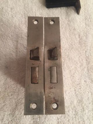 2 Rare Vintage Chrome Corbin Door Passage Mortise Locks