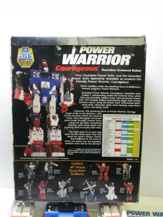 Vintage Tonka GoBots Power Warriors Courageous Action Figure Transformer 6