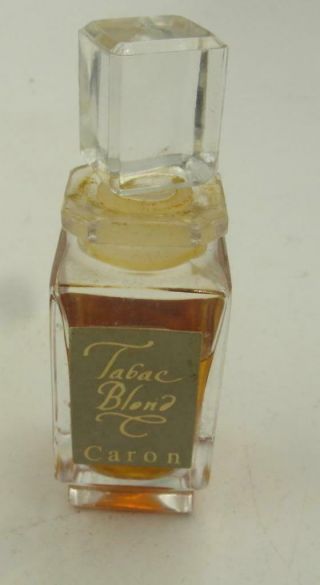 Vintage Caron Tabac Blond Perfume 1/4 Oz Bottle Old Formula Rare