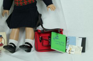 AMERICAN GIRL DOLL MOLLY McINTIRE with Extra Glasses and Book Satchel 2