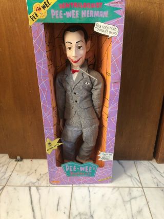 Vintage Pee Wee Herman 26 " Ventriloquist Doll Dummy Puppet 1989