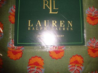 Rare Ralph Lauren Mews Border Vintage Flower Cal King Fitted Sheet 2 Pillowcases