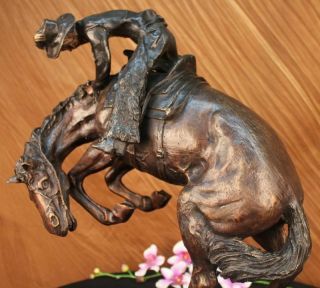 Vintage Frederic Remington Signed Bronze Sculpture Rattlesnake Statue 3