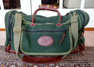 Vtg Orvis Battenkill Duffle Bag 22 X 10 X 12 And 5 Compartment With Strap