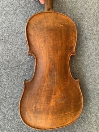 Old Antique Vintage Czech Or German 4/4 Violin,  Need Restoration