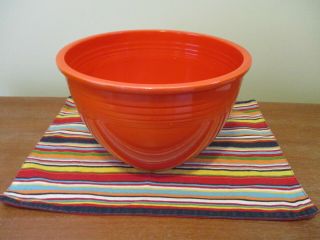 Vintage Fiesta Nesting Bowl " Radioactive " Red 7 Mixing Bowl Fiestaware