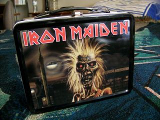 Nos Vintage 2004 Neca Iron Maiden First Album Lunch Box & Thermos Lunchbox