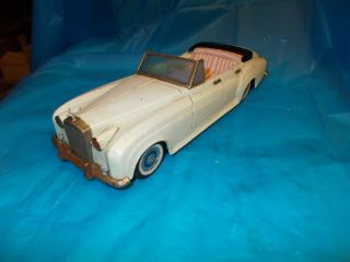 Vintage Rolls Royce Silver Cloud Tin Friction Bandai Made In Japan Car