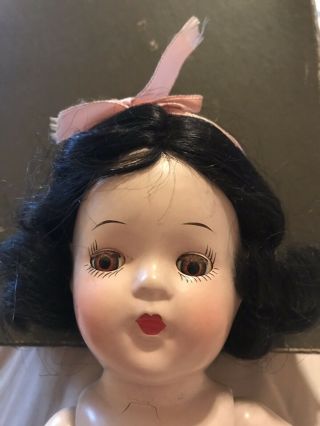 Madame Alexander Doll Vintage Snow White Doll 13 Inch,  1930’s