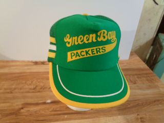 Rare Vintage Green Bay Packers 3 Stripes " F K The Bears " Snapback Hat Usa (s6)