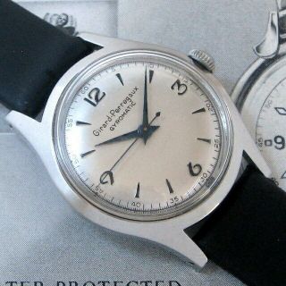 Mens 1951 Girard - Perregaux Gyromatic Stainless Steel Automatic 17j Swiss Watch