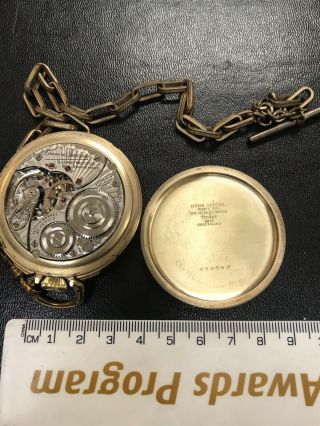 Vintage Illinois Bunn Special 60 Hour 21 Jewel Antique Pocket Watch 10k GF Runs 6