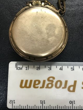 Vintage Illinois Bunn Special 60 Hour 21 Jewel Antique Pocket Watch 10k GF Runs 8