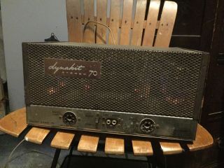 Vintage Dynaco Dynakit Stereo 70 Tube Type Power Amplifier Powers On