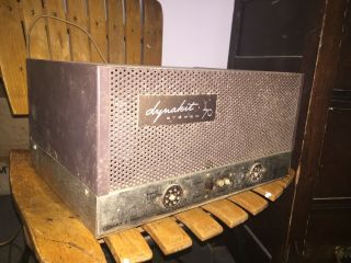 Vintage Dynaco Dynakit Stereo 70 Tube Type Power Amplifier Powers On 3