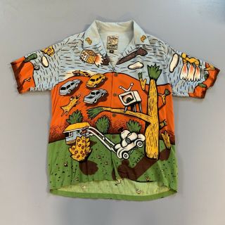 Vintage 90s Mambo Button Up Shirt M L Jams World Hawaiian