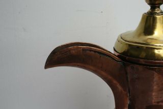 35 cm Antique Dallah islamic Coffee Pot copper brass RARE 5