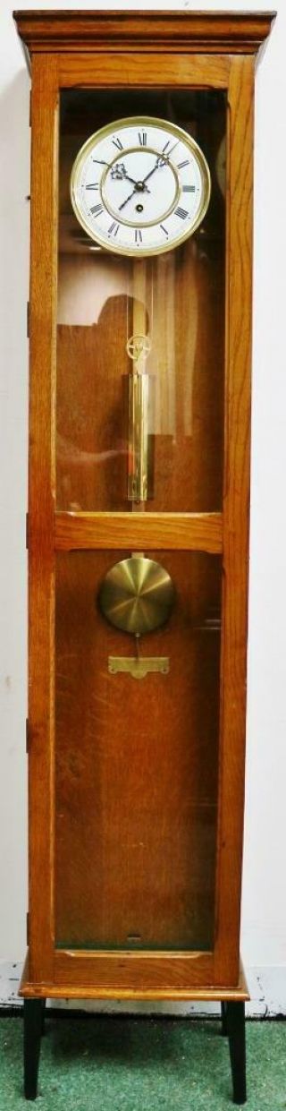 Vintage Flor Regulator 8 Day Single Weight Regulator Longcase Grandmother Clock