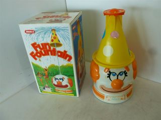 Vintage Wham - O Fun Fountain 1978 Clown Sprinkler Made Usa With Box