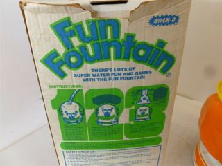 Vintage Wham - O Fun Fountain 1978 Clown Sprinkler Made USA with Box 9