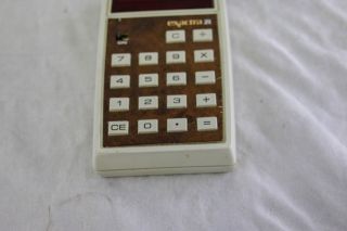 Vtg 1974 Texas Instruments TI Exactra 21 Calculator with Instructions 7