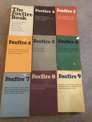 Vintage Foxfire Books Set 1 - 9 Survival Homestead Skills Hunt Food Prep Building