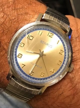 Vintage Benrus 17jewel Self - Winding Automatic Wristwatch 1960 