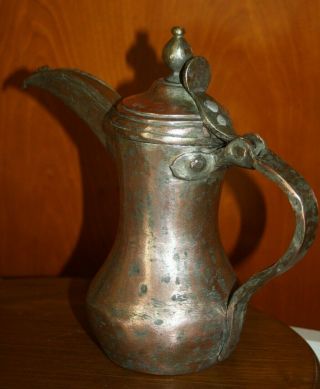 23 cm Antique Dallah iraqi islamic art Coffee Pot Bedouin 815 grams 5