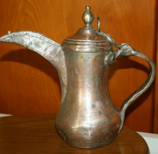 23 cm Antique Dallah iraqi islamic art Coffee Pot Bedouin 815 grams 6