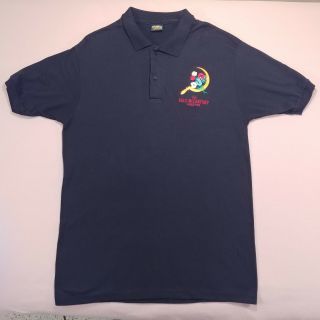 Vintage 1989 Paul Mccartney World Tour Soft 50 50 Polo Shirt Black Xl