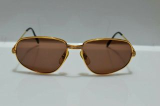 Vintage Cartier Romance Vendome Louis Luxury Sunglasses Gold Plated 56/16