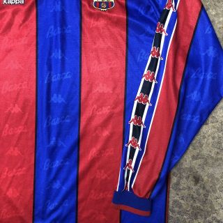 BARCELONA FC 1992/95 Home LS Football Shirt Soccer Jersey KAPPA Vintage XL 4
