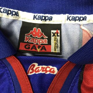 BARCELONA FC 1992/95 Home LS Football Shirt Soccer Jersey KAPPA Vintage XL 5