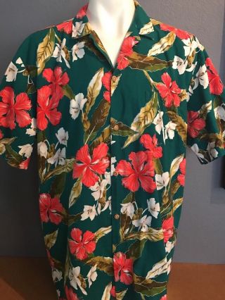 L.  L.  Bean Paradise Found Very Rare Vintage Hawaiian X - Large Shirt