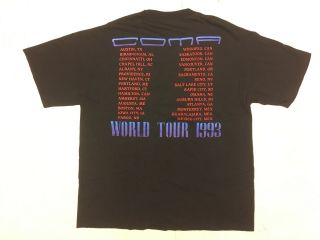 Vintage 1993 Guns N Roses COMA Concert Tour T - shirt GNR Brockum XL EUC 7
