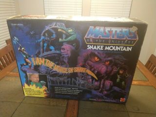 Vintage 1983 Motu Masters Of The Universe Snake Mountain Box He - Man
