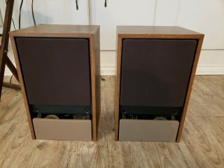 Vintage Bose 301 Series Ii Speakers Sound - Pair No Mid Plate