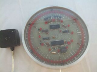 Vintage Electronic Led Clock Handmade Ooak Aluminum