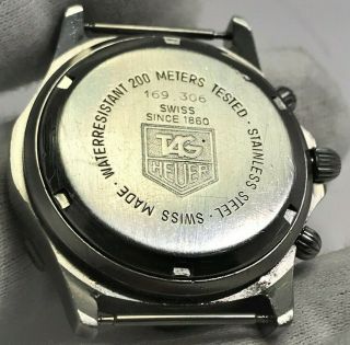 VINTAGE EARLY 1990 ' S TAG HEUER 2000 169.  306 AUTOMATIC CHRONO USA SELLER 8