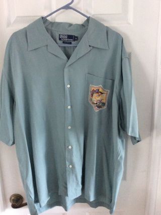 Vintage Polo Ralph Lauren Marlin Rayon Swordfish Shirt