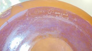 ANTIQUE French LE VERRE FRANCAIS Art Glass Vase CAMEO GLASS Signed 8